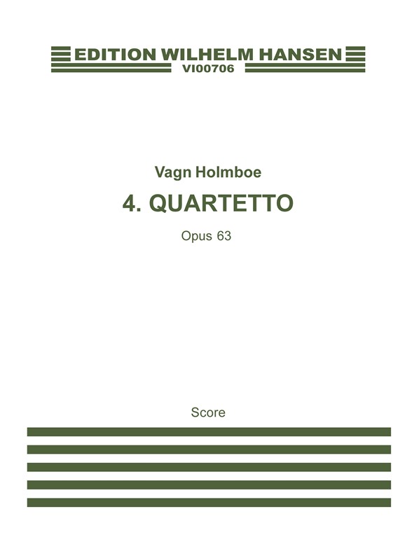 Holmboe String Quartet No.4 M/S