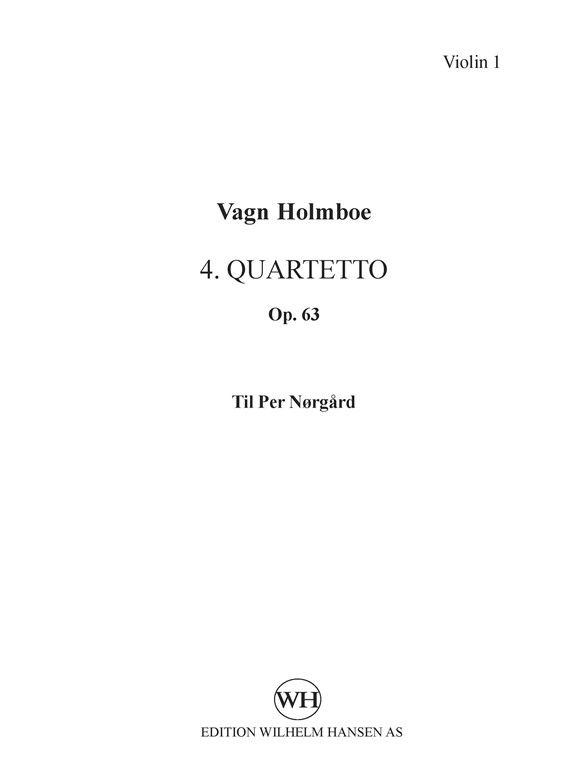 Strygekvartet Nr. 4 Op.63