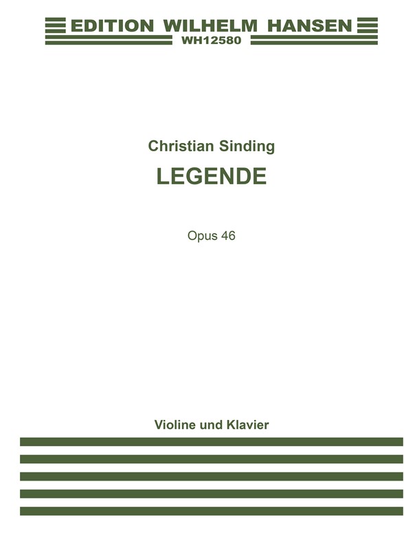 Christian Sinding: Legende Op.46