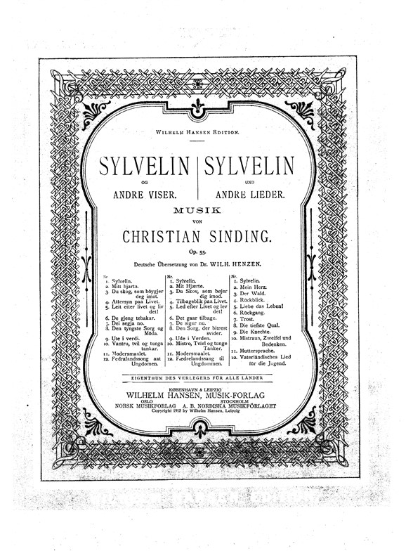 Sylvelin Op.55/1