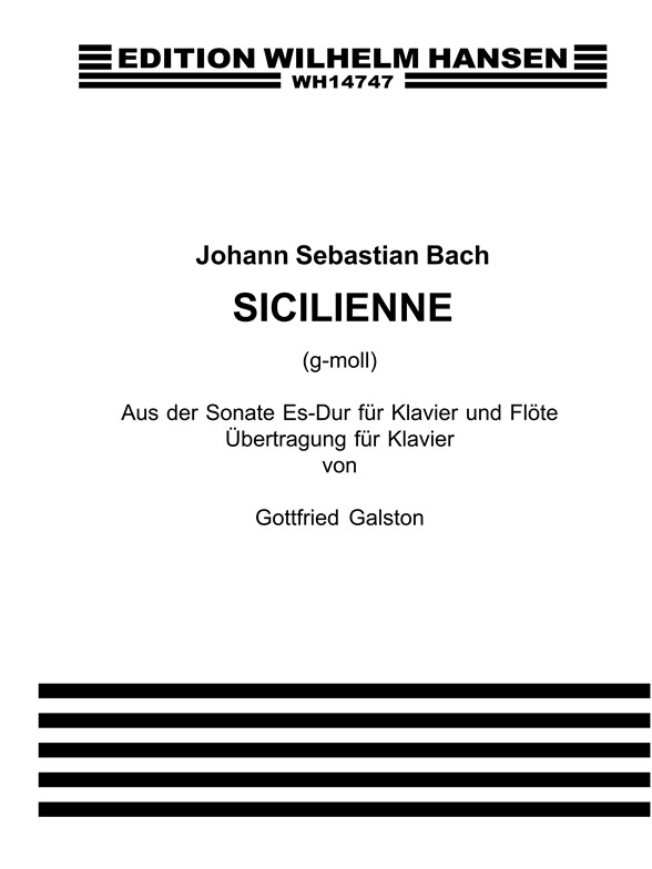 Bach Sicilienne G-Moll