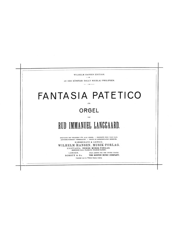 Fantasia Patetico, Kopi