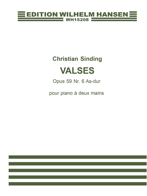 Christian Sinding: Valses Op.59 No.6 in A Flat
