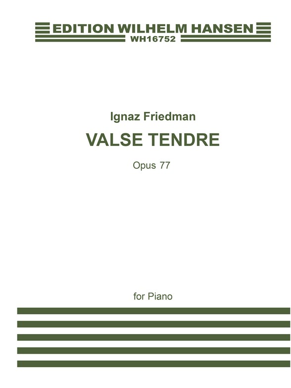Friedman Valse Tendre Op.77 Pf