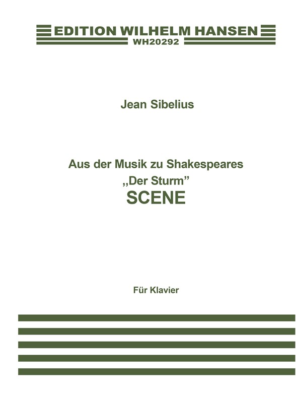 Jean Sibelius: Scene From The Tempest Op.109 (Piano)