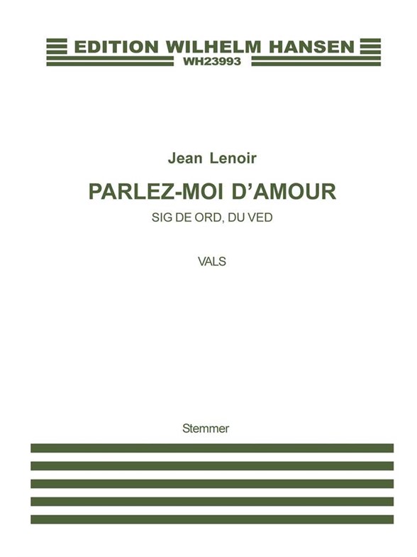 Jean Lenoir: Parlez-Moi D'Amour