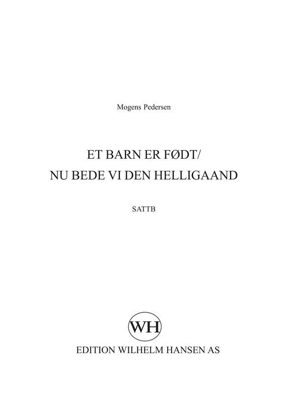 ET BARN ER FØDT M.FL. FSL 33