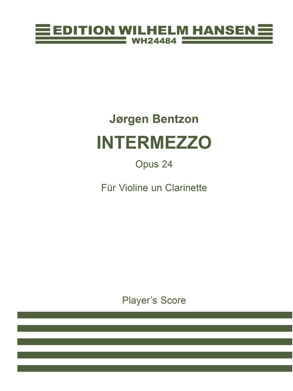 Jørgen Bentzon: Intermezzo Op. 24