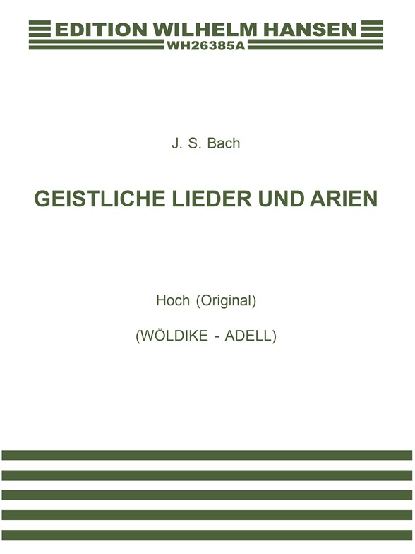 GEISTLICHE LIEDER UND ARIEN