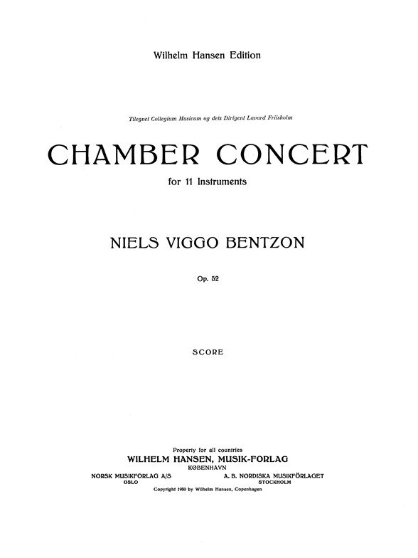 Chamber Concert Op.52