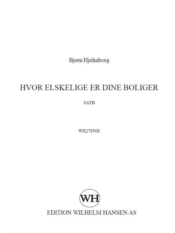 Hvor Elskelige Er Dine..Fsl356