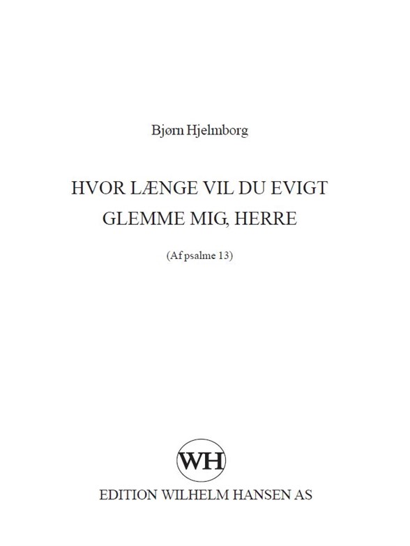 Hvor Laenge Vil Du Evig..Fsl357