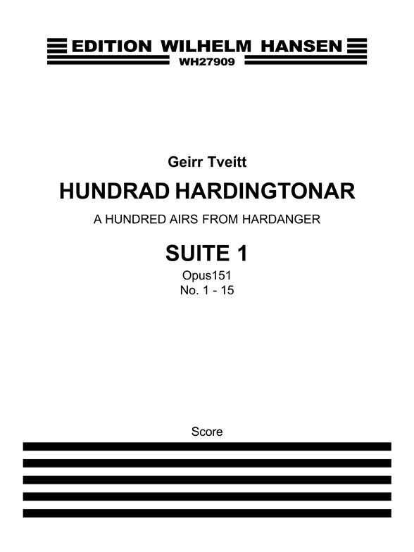 Geirr Tveitt: A Hundred Airs From Hardanger, Suite 1 (Score)
