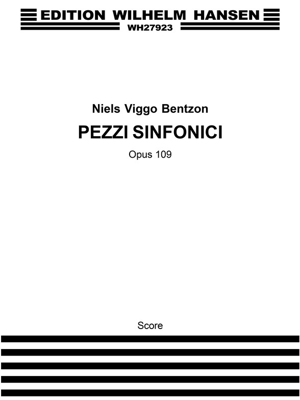 Bentzon, Nv Pezzi Sinfonici Orchestra F/S