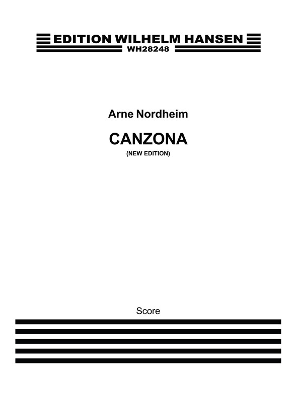 Arne Nordheim: Canzona For Orchestra (Score)