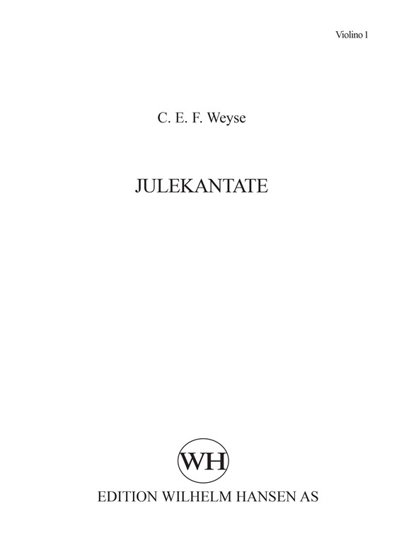 Julekantate Violin 1, Kopi