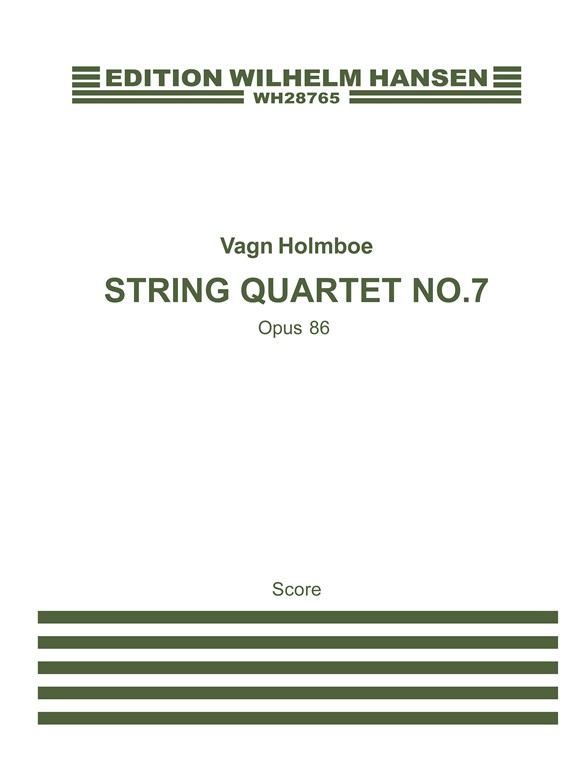Vagn Holmboe: String Quartet No.7 Op.86 (Miniature Score)