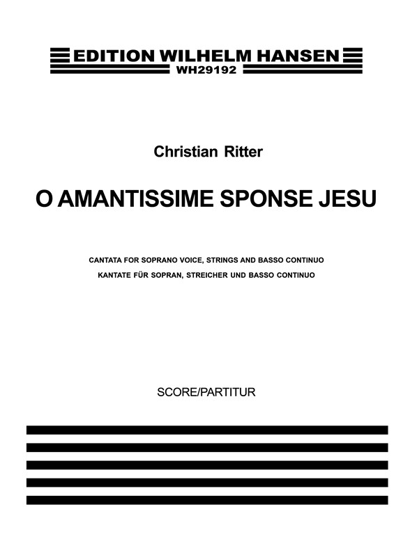 Christian Ritter: O Amantissime Sponse Jesu (Score)