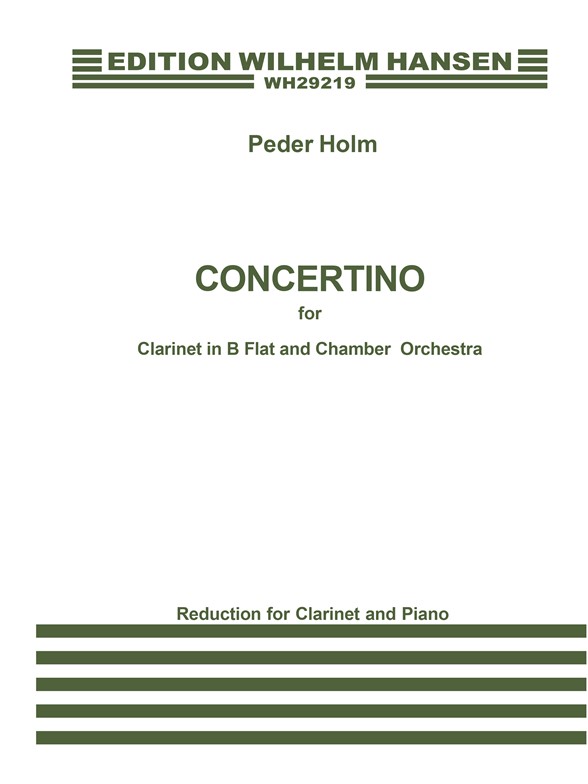 Peder Holm: Concertino For Clarinet And Piano