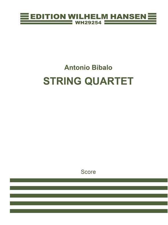 Antonio Bibalo: String Quartet (Miniature Score)