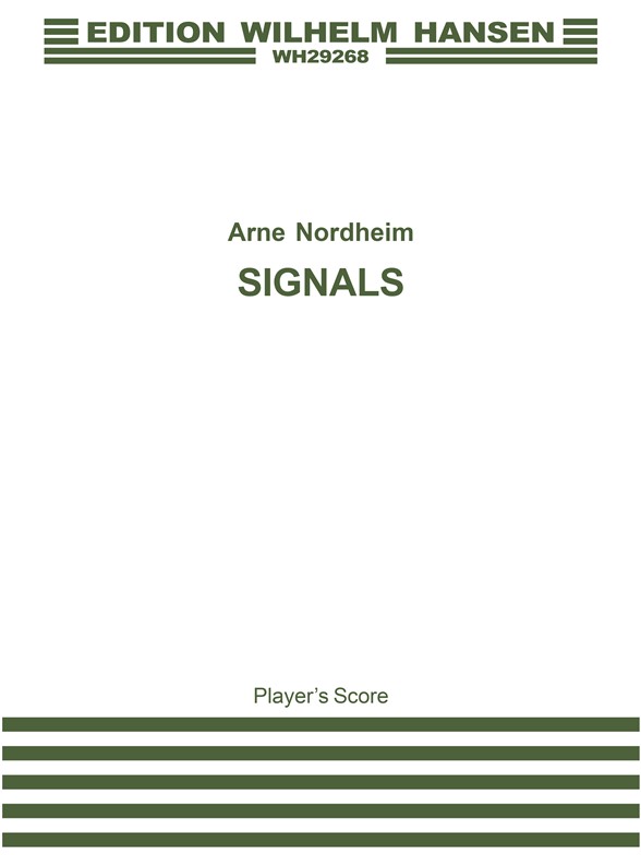 Arne Nordheim: Signals (Performer's Score)