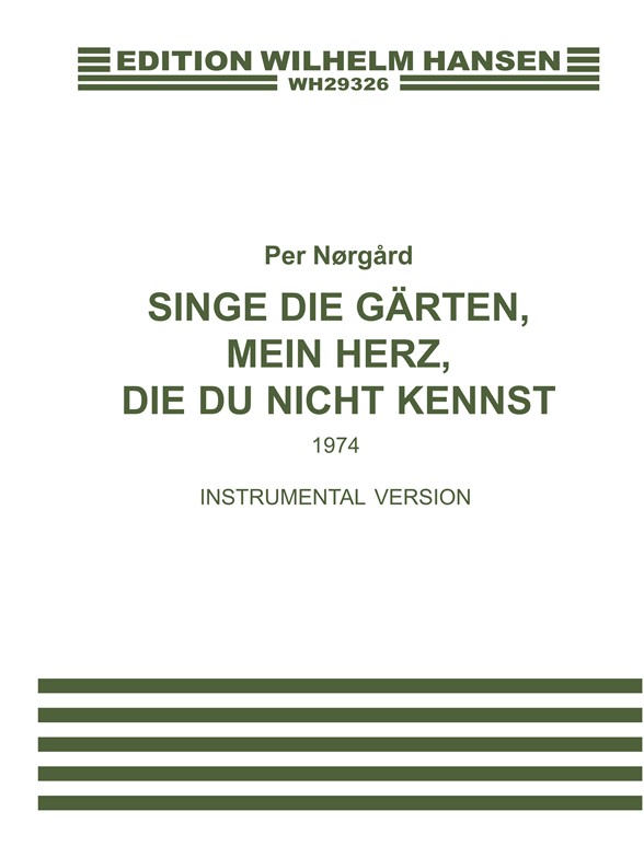 Norgard Singe Die Grtn Chrs/Ens F/S