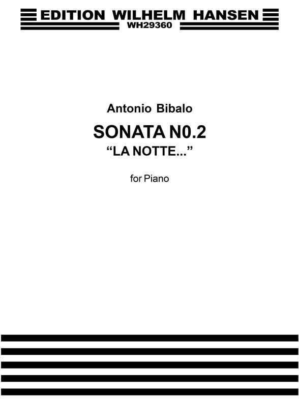 ANTONIO BIBALO SONATE NR.2 LA NOTTE PF