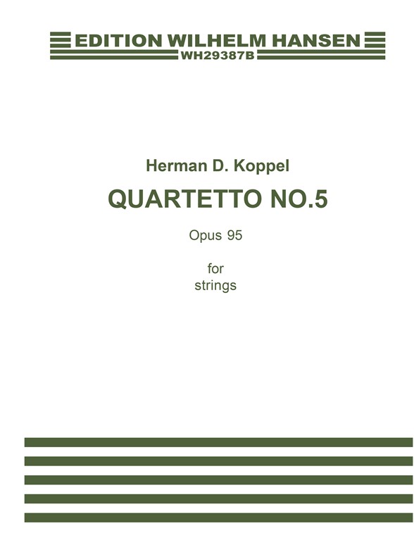 Herman Koppel: String Quartet No.5 Op.95 (Miniature Score)