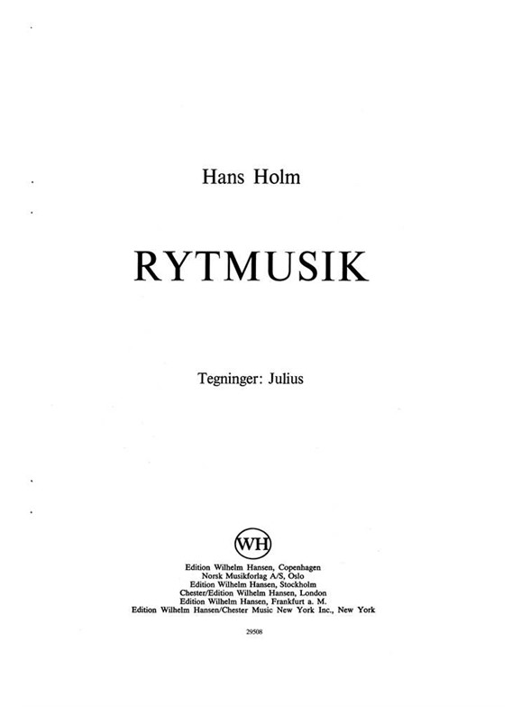 Rytmusik, Melodihaefte 1