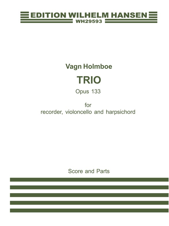 Holmboe Trio Op.133 (Petri) Rec(Flt)/Vlc/Hpcd Pts
