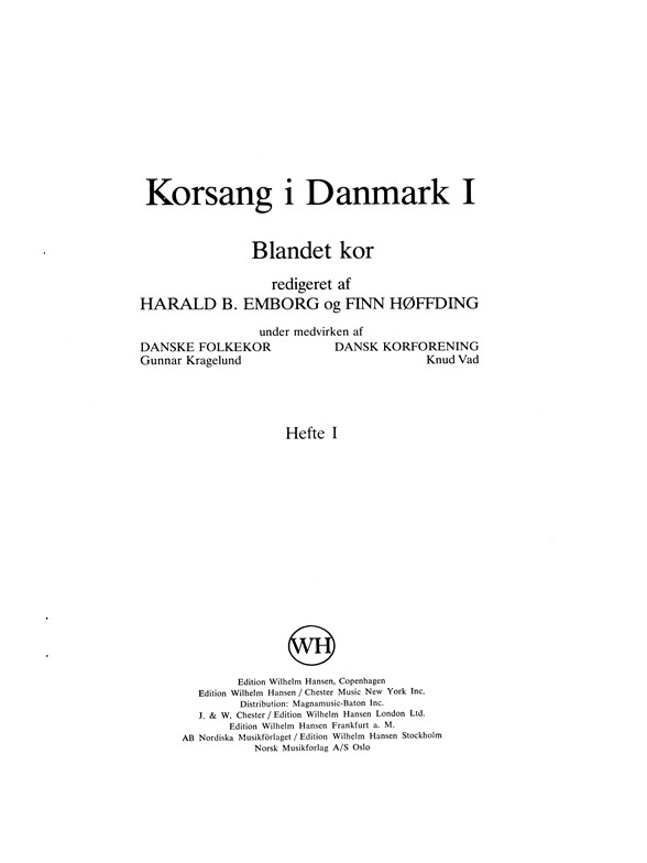 Korsang I Danmark 1 Hefte 1