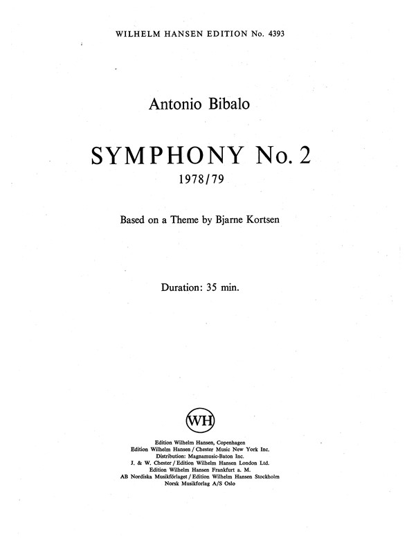 Symfoni Nr. 2 1978-79