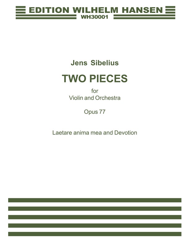 Jean Sibelius: Two Pieces For Violin And Orchestra
