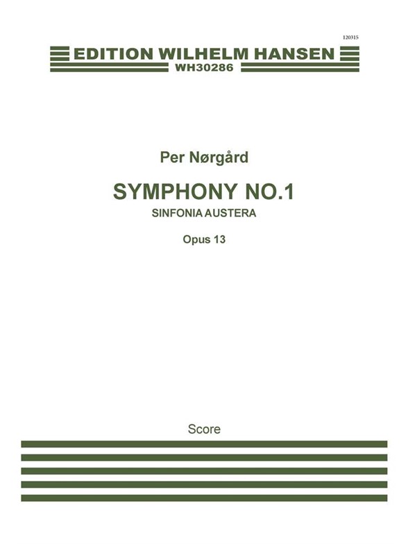 Per Nørgård: Symphony No.1 'Sinfonia Austera' Op.13 (Full Score)