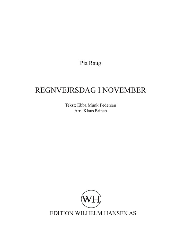 Regnvejrsdag I November