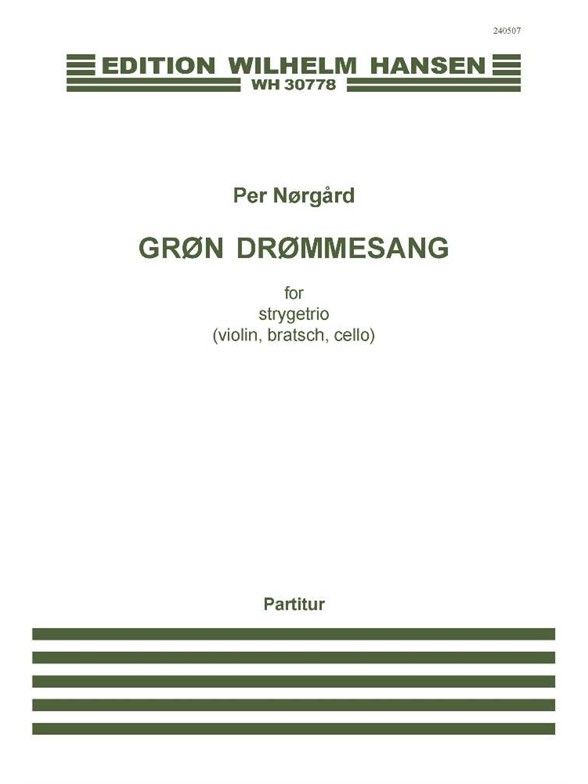 NORGARD PER GRON DROMMESANG CHAMBER ENSEMBLE SCORE