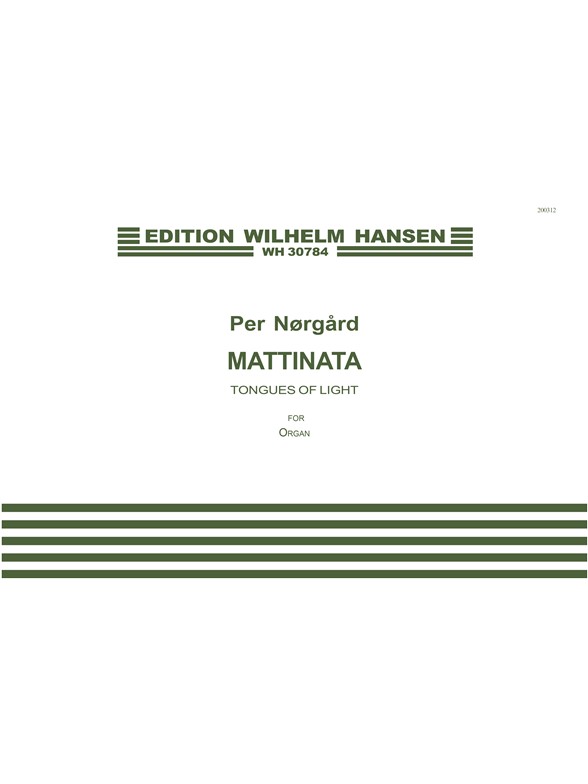 Per Nørgård: Mattinata - Tongues Of Ligth