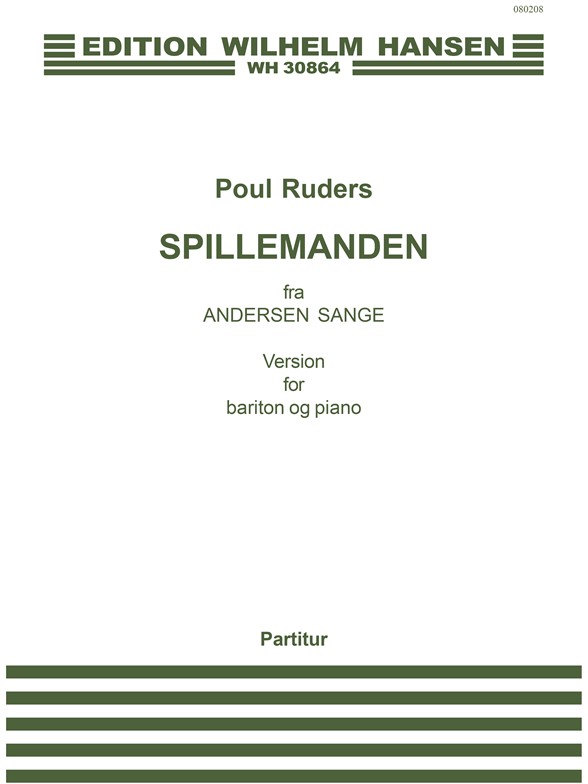 RUDERS POUL SPILLEMANDEN BARITONE VOICE & PIANO BOOK
