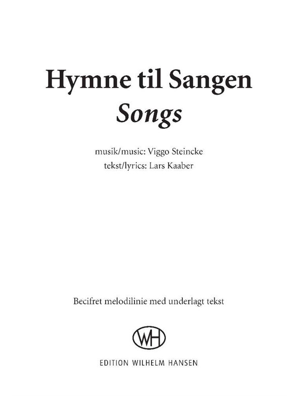 HYMNE TIL SANGEN - SONGS