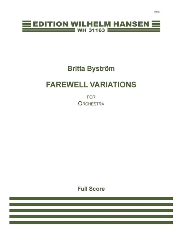 BRITTA BYSTRÖM FAREWELL VARIATIONS SC
