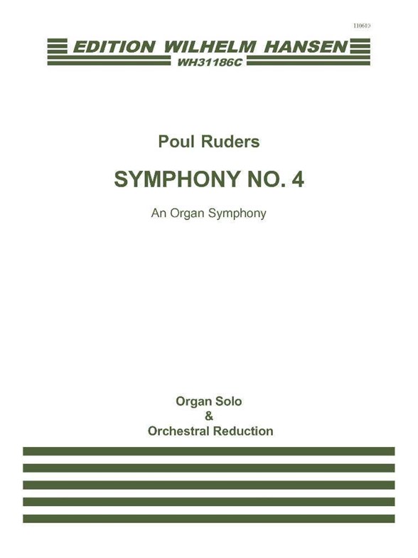 RUDERS P SYMPHONY NO 4 ORG ORCH RED