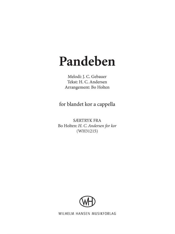 HOLTEN H.C.ANDERSEN FOR KOR SATB