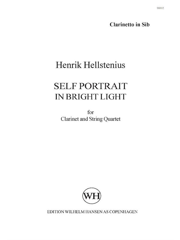 HENRIK HELLSTENIUS SELF PORTRAIT IN BRIGHT LIGHT PTS