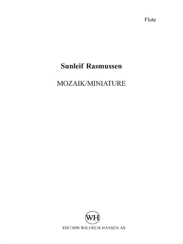 SUNLEIF RASMUSSEN MOZAIK/MINIATURE PTS