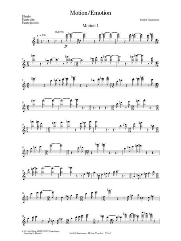 SUNLEIF RASMUSSEN MOTION/EMOTION PTS