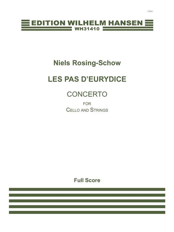 NIELS ROSING-SCHOW LES PAS D'EURYDICE SC