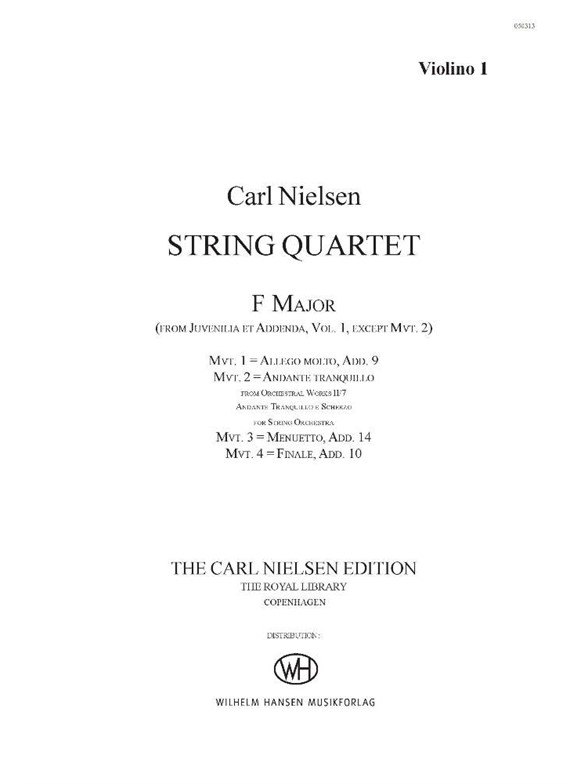 Nielsen String Quartet F-Major Pts