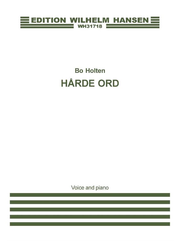BO HOLTEN HÅRDE ORD PV