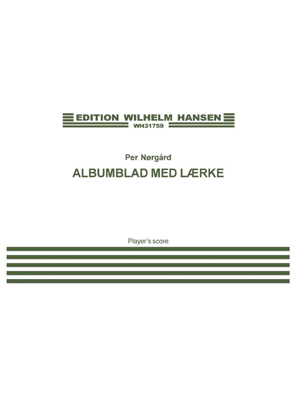 Nãrg·rd Albumblad Med Lïrke Sc