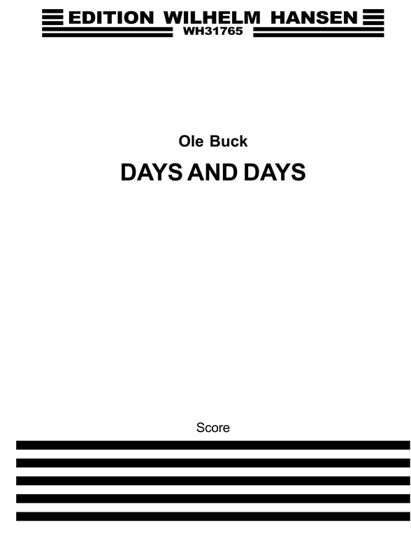 Buck Days And Days Sc/Pts
